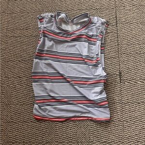 FP Movement by Free People Striped Tank Top - Gray, Red, Black Size XS